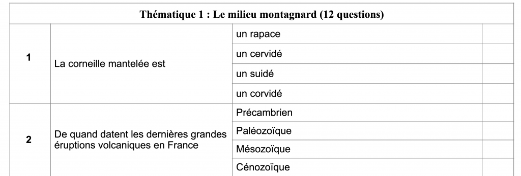 Lire la suite à propos de l’article Examen QCM du 2 juillet 2026